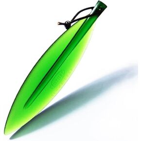 Green Willow Leaf Envelopes Opener Bookmark, Plastic Paper Cutter Plastic Razor Blade Tool for Office Cutting and Measuring Devices