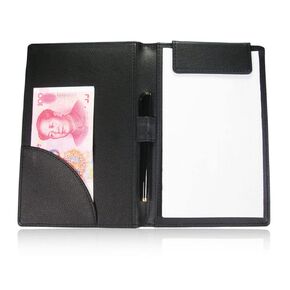 Beavorty Server Book Customer Check Holder Check Holder for Servers Books Cafe Manual Leather Goods Black Clip Office