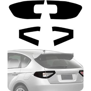 NDRUSH Blackout Tail Light Tint Vinyl Rear Tint Film Precut Overlay Wrap Cover Compatible with 2008 2009 2010 2011 2012 2013 2014 Subaru Impreza