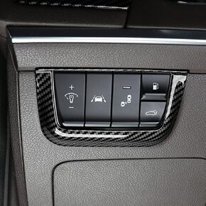 Carbon Fiber Style Automobile Front lamp Adjusting Part Cover Compatible with Kia Stinger Accessories