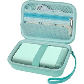 حافظة Comecase متوافقة مع Nelko P21/ لآلة صنع الملصقات Phomemo D30 D35، لـ JADENS D11/ لملصق SUPVAN Mini Labeler، تخزين صانع الملصقات للأشرطة والملحقات (الصندوق فقط)