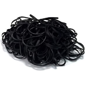 200 Black Rubber Bands, by Better Office Products, Size 33, 200/Bag, Vibrant Black Rubber Bands