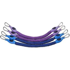 Set of 4 Resistance Bands with Clasps Included (Two 20 LBS Bands & Two 25 LBS Bands for Total of 90 LBS)