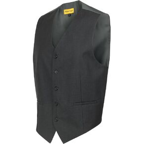 Oliver George Men's Formal Suit Vest Fit for Business or Casual Formal Waistcoat Dress Vest for Suit or Tuxedo