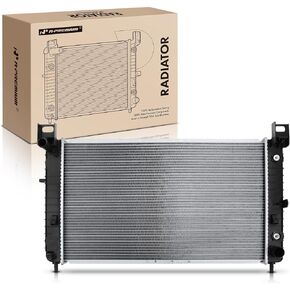 A-Premium Engine Coolant Radiator with Transmission Oil Cooler Compatible with Chevrolet Silverado, Tahoe & GMC Sierra 1500 2500, Yukon, Automatic Transmission, 28-1/4" Width Only, Replace# 52484047