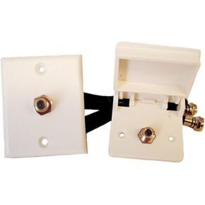 Prime Products 08-6215 White Weatherproof Cable TV Kit