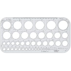 STAEDTLER Mars 576 01 F Circle Template - Transparent (Pack of 1)