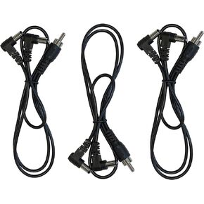 Kurrent Electric (3) Pack of 2 Way Split Effects Pedal DC Power Cables for CIOKS Supplies