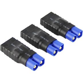 3pcs Compatible with TRX Female to EC3 Male Connector Adapter for Revo LiPO Battery(Pack of 3)