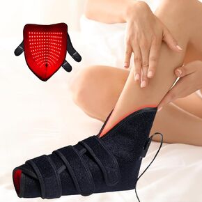Red Light for Feet 165LEDs Near Infrared Light Shoe 660 & 850nm Infrared Light Device with Timer Wrap for Foot Ankle Toes Instep(Single) in Saudi Arabia