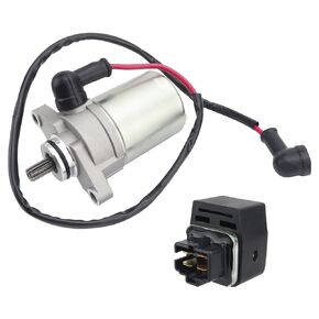 shamofeng Starter w/Relay for Polaris Sportsman 90 01-06, Scrambler 90 01-03, Predator 90 03-06, for E-Ton 90 ATV AXL/DXL/NXL/RXL/TXL, 0450533 0451692 650611, Predator Scrambler Sportsman 90 Starter