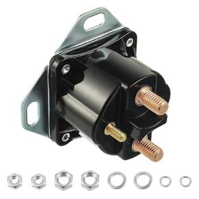 SW1951C New Solenoid 12V Starter Solenoid Relay for F150 F250 F350 F450 F550 E150 E250 E350 Escort Bronco Mustang Ranger Motrocraft SW-1951-C SS4 Starter Solenoid Replace SW1951A SW1951B