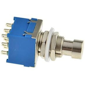 3PDT 9 Pins Box Stomp Guitar Effect Pedal Foot Switch True Bypass Metal