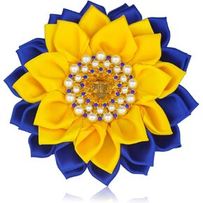 Greek Sorority Brooch Pin for Women Sigmaa Gamma Rho Gift 1922 SGR Brooch Pin Rhinestones Sorority Paraphernalia Gift for Sisterhood /5.5" Stain Flower Pin