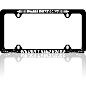 Back Off Im Not That Kind of Car License Plate Frame Funny Text Auto Accessory Bracket Stainless Steel License Plate Holder with Screws for Women Men 6x12 Inch 4 Holes License Plate Frames