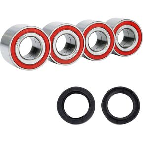Heavy Duty Wheel Bearing Compatible with Can-Am Defender /Commander /Maverick /Outlander /Renegade Replaces # 293350040, 705400088, 293350118, Front Wheel Shaft Seal (2 Pcs) #293250246