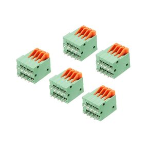 MECCANIXITY PCB الربيع محطة كتلة موصل KF141V 150V 2A 2.54mm 2 دبوس للوحة PCB إلكترونيات أجهزة الكمبيوتر حزمة من 5
