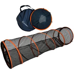 Trento Gifts Cats Ultimate Playtime Experience with Our 5 FT. Indoor/Outdoor Steel Spring Frame Cat Tunnel - Complete with Carry Case for Easy Transport