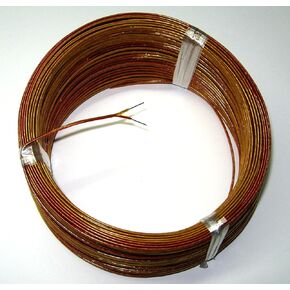 High Temperature K-Type Thermocouple Wire AWG 24 w. Kapton Insulation - 5 yd roll