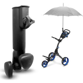 SereneLife Golf Push Cart Umbrella Holder - Golf Trolley Umbrella Base Golf Cart Umbrella Stand Attachment SLGCUBH
