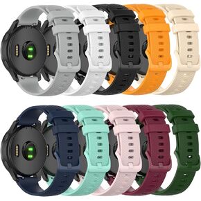 Compatible with Garmin Forerunner 255S/Forerunner 265S Bands, Soft Silicone Watch Band 18mm Quick Release Replacement Straps for Garmin Forerunner 255S&265S (Not Forerunner 255&265)