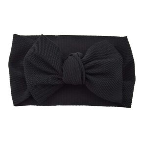 Baby Girl's Soft Big Bow knot Nylon Headband Toddler Hairband for Photography Travle Party Festivals (Army Green)