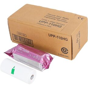 UPP-110HG High Gloss Ultrasound Paper Film/Media 10 rolls/bx,Replacement for Sony Upp-110HG,110 mm x 18m