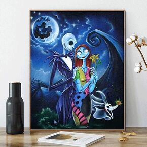 مجموعة الطلاء بالأرقام من كيميلي، حرفة فنية يدوية على شكل جمجمة جاك للهالوين للأطفال البالغين، مجموعة طلاء أكريليك بالأرقام، ديكور جدار المنزل، غرفة النوم، غرفة المعيشة، ديكور الحفلات، هدية فريدة in Kuwait