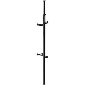 Feedback Sports Velo Column Floor-to-Ceiling Bicycle Storage, Black, Aluminum, 2-Bike Hanger, 2.1m to 10m
