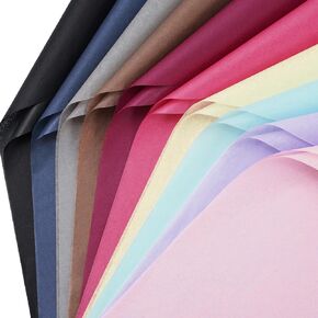 Whaline 60 Sheets Pastel Tissue Paper - 14 x 20 Inch - Gift Wrapping Paper Art Paper for DIY Crafts Baby Shower Birthday Wedding Party Supplies