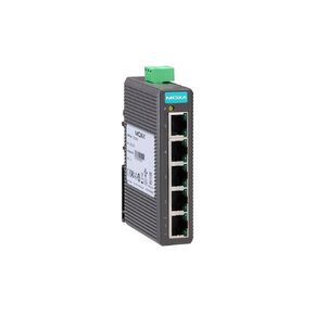 EDS-205 - Moxa 5 Port Entry Level unmanaged Ethernet Switch w/(5) 10/100BTX Ports (Plastic housing) (Power Supply not Included).