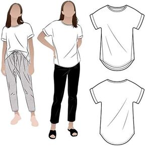 Style Arc Sewing Pattern - Teagan Knit Top (Sizes 10-22)