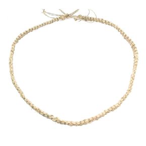 BEACH HEMP JEWELRY Macrame Hemp Necklace Choker Natural Tie On Adjustable for Men Women Teen Girls Handmade