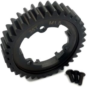 Hard Steel 35T 1.5 Mod (1.5 Metric Pitch) Main Spur Gear Widen 12mm for Traxxas 1/5 X-Maxx 6S 8S 1/6 XRT
