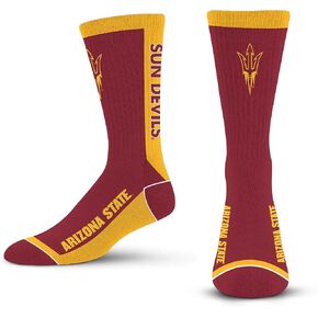 For Bare Feet MVP Crew Sock NCAA Large