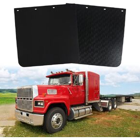 Mud Flaps for Semi Truck 24‘’x36‘’，Polymer Truck Mud Flaps，Heavy Duty Semi Mud Flap，for Semi Truck Trailer，Anti-Splash，Weather Resistant, Easy Installation（Pair）