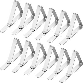 Tablecloth Clips 30 Packs Table Cloth Holder Clips,Stainless Steel Outdoor Table Cloths Clips For Picnic Tables,Folding Tables,Clamps For Outdoor Tablecloths,Picnic Table Cover Clips For Party Wedding