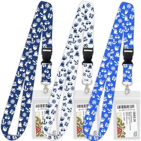 Cruise Lanyard Must Have Accessories for Cruise Ship Cards [4 Multi Pack] - Cruise Lanyards with ID Holder, Key Card Detachable Badge & Waterproof Ship Card Holders in 2024 & 2025
