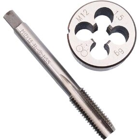 HSS M12 x 1.5mm Tap and M12 x 1.5mm Die Metric Thread Right Hand