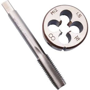 HSS M12 x 1.5mm Tap and M12 x 1.5mm Die Metric Thread Left Hand