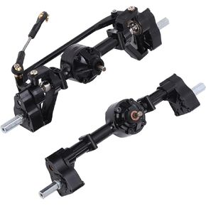 RC Car Front Rear Axles Assembly,Metal Front Rear Axle Replacement Compatible with C14 C24 C34 C44 B14 B24 1/16 RC Car