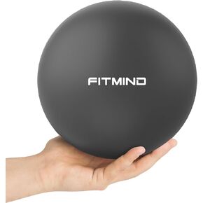 FITMIND Pilates Ball Small Exercise Ball,25cm Core Ball,10 Inches Barre Ball,Bender Ball for Yoga, Stability, Fitness, Ab, Core,Workout,Physio and Physical Therapy Ball with Inflation Straw