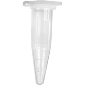 JinYu Centrifuge Tubes Bottom Tip Clear Plastic Test Tube Vials (0.5ml/30pcs)
