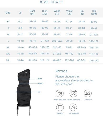 Popilush The Shapewear Dress BlueTag Collection - One Shoulder Ruched Dress with Drawstring Summer Dress in Saudi Arabia