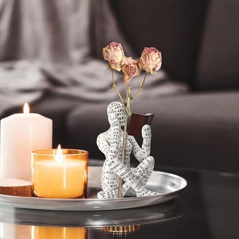 Modern Home Decor Reading Women Figurine Bookshelf Sculpture Thinker Abstract Statue Decorations for Living Room Office Bedroom Decor, Gifts for Women Valentine's Day in Saudi Arabia