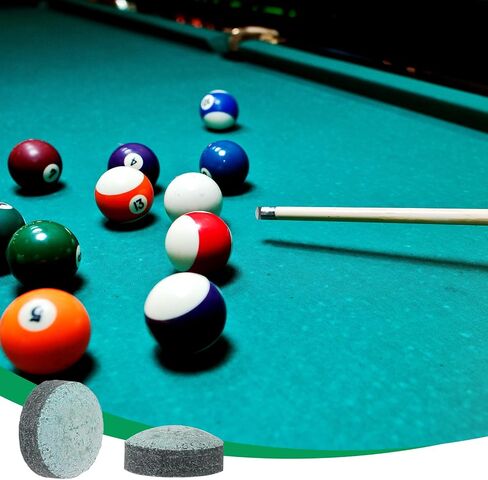 Mozeat Lens Billiard Pool Cue Tips Pool Stick Replacement Tips with Storage Box for Pool Cues and Snooker Supplies in Saudi Arabia