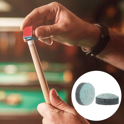 Mozeat Lens Billiard Pool Cue Tips Pool Stick Replacement Tips with Storage Box for Pool Cues and Snooker Supplies in Saudi Arabia