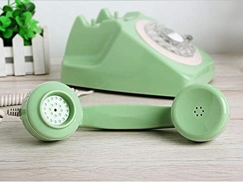 Telephone, Corded Landline Phones for Home, Retro Old Fashion Home Phone with Rotary Dial Keypad, Antique Old Fashion Telephones Novelty Gift for Decoration in Kuwait