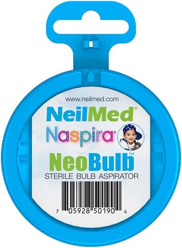 NeilMed NeoBulb شفاطة معقمة للفم والأنف، تم تطويرها بواسطة الأطباء، سيليكون صالح للطعام، جاهز للاستخدام في المخاض والولادة، ودور الحضانة وفي المنزل in Kuwait