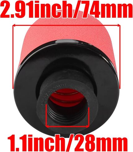 1.1inch 28mm Filter for 50cc - 90cc 110cc 125cc 150cc GY6 Engine Motorcycle ATV Quad Scooter Go Kart Mini Moto Pocket Pit Dirt Racing Super Bike XR50 Kawasaki Suzuki Yamaha 27mm 29mm Red in Kuwait